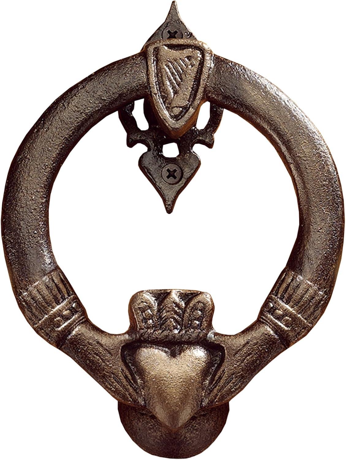 Design Toscano Claddagh Authentic Foundry Iron Door Knocker