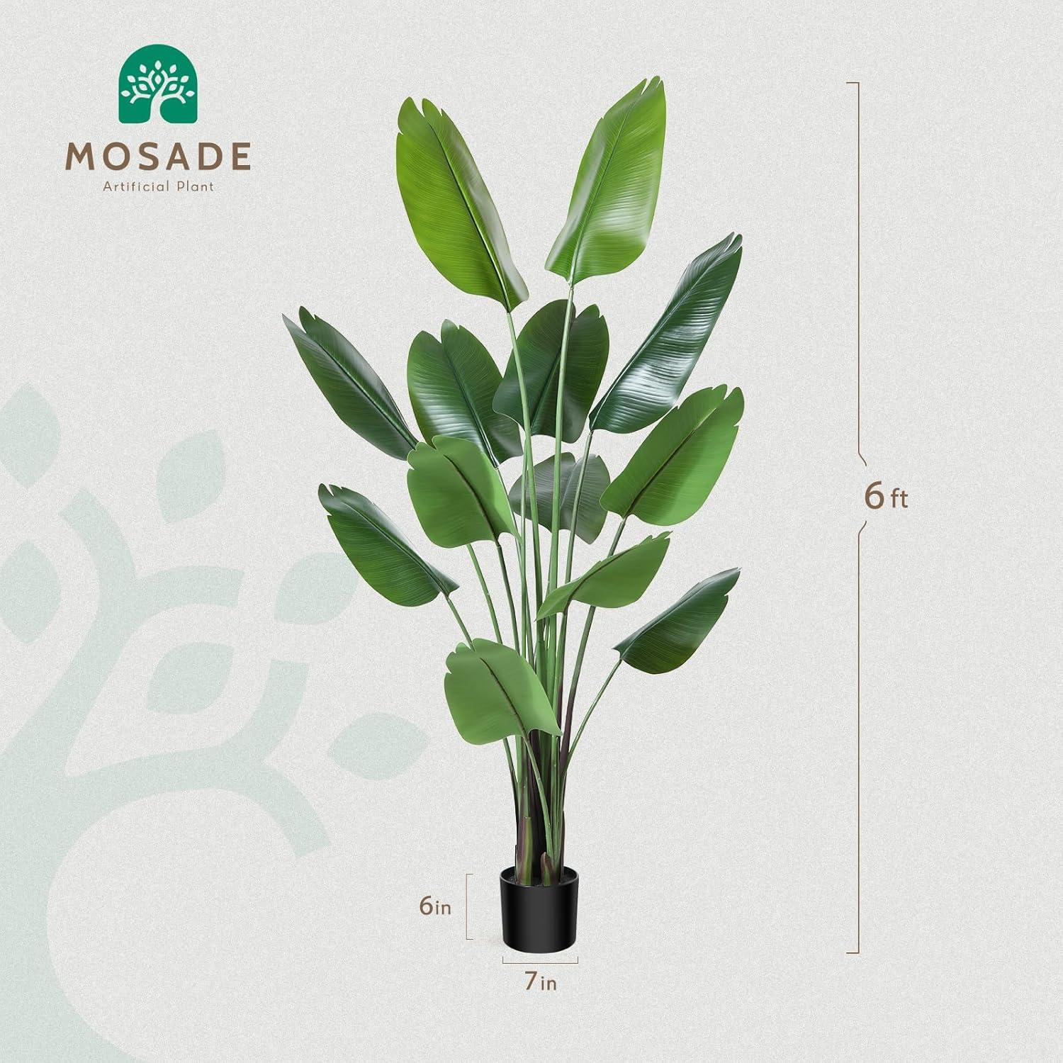 5ft Tall Silk Tropical Palm Tree with Woven Seagrass Basket