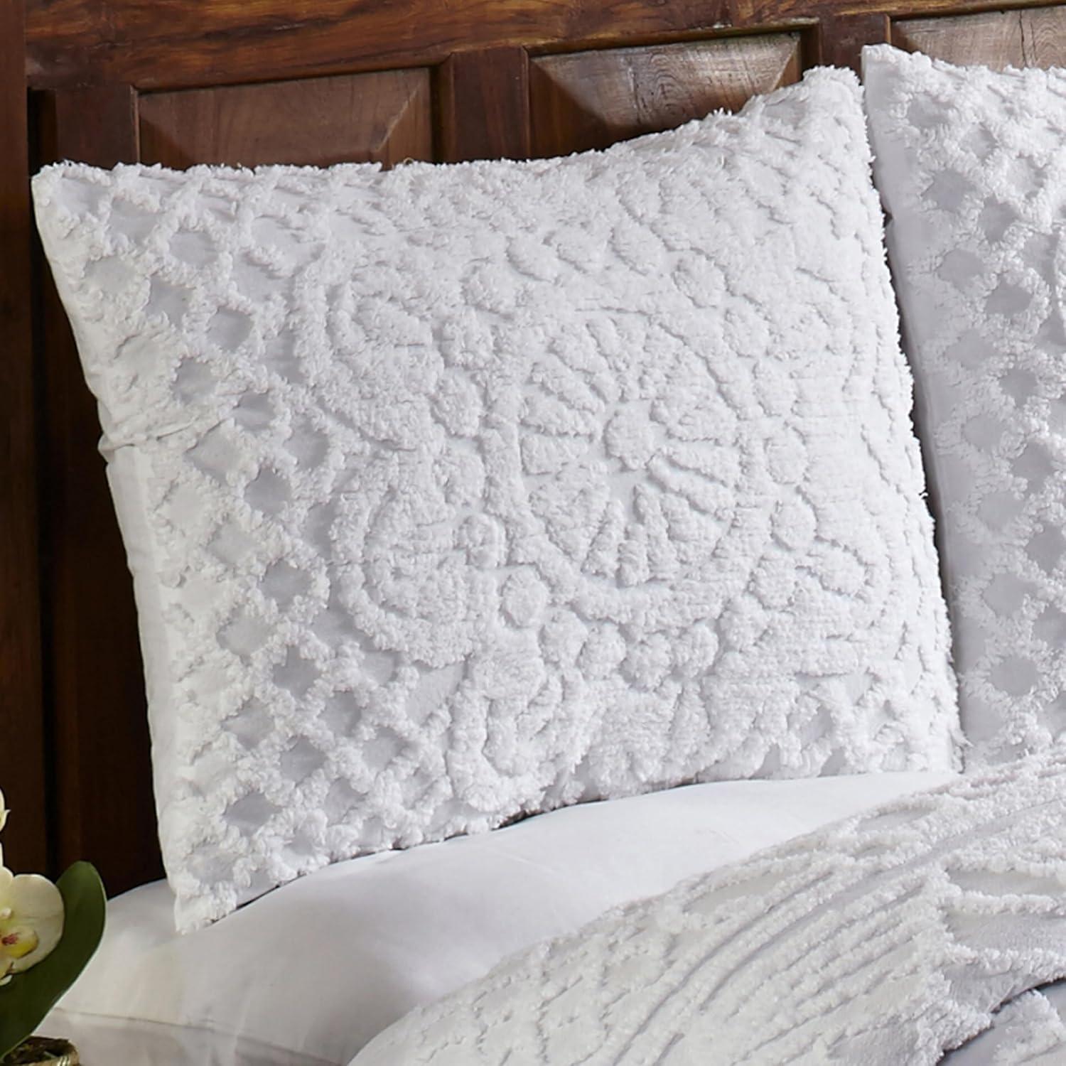 Better Trends Trevor Bedspreads 100% Cotton Chenille - Traditional Medallion Bedding Set, Luxurious All Season Comfort, Machine Washable Trevor Collection Bedspread Set