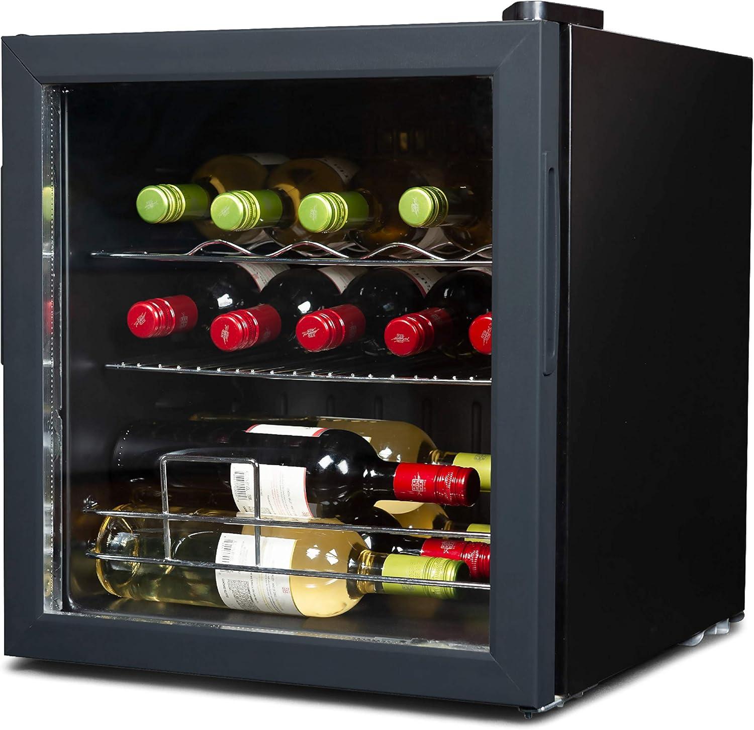 BLACK+DECKER BLACK+DECKER Wine Fridge 14 Bottles, Freestanding Wine Refrigerator with Compressor Cooling