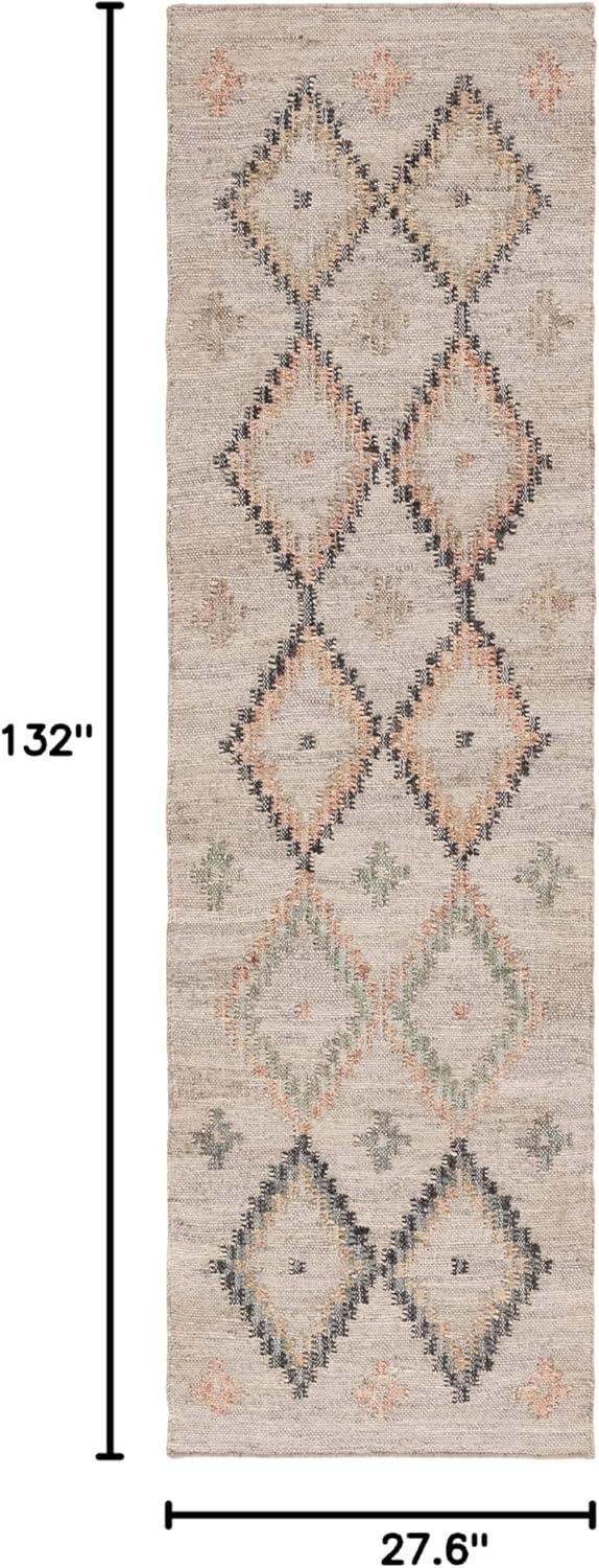 Kilim KLM753 Hand Loomed Runner Rug - Beige/Gold - 2'3"x11' - Safavieh.