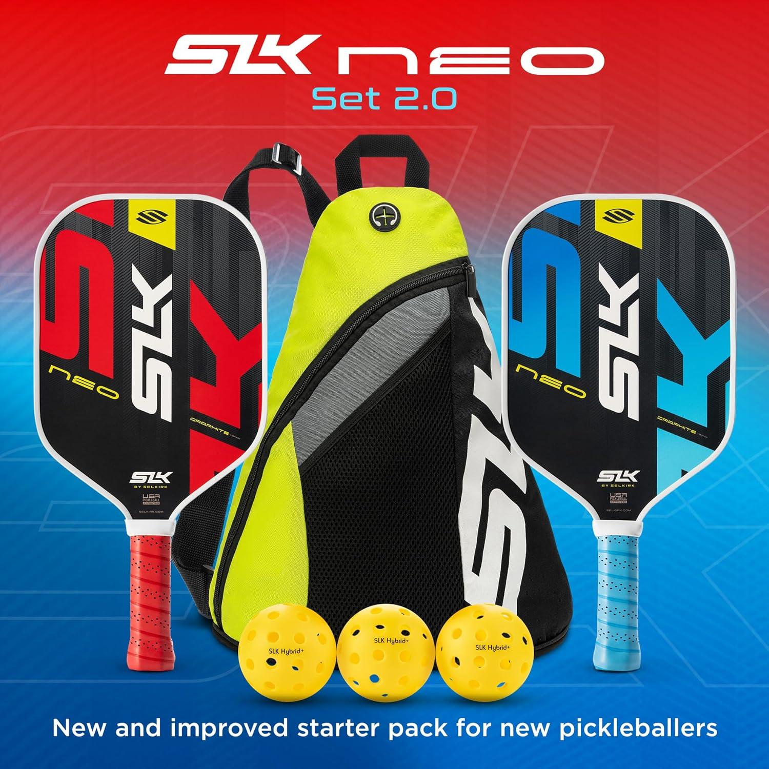 by Selkirk Pickleball Paddle Bundles | SLK Neo Fiberglass and Graphite Pickleball Paddles | SLK Atlas Raw Carbon Fiber Pickleball Paddle | Pickleball Rackets Designed in The USA