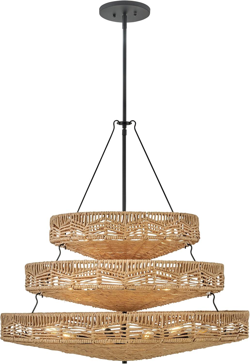13 - Light Unique Tiered Chandelier