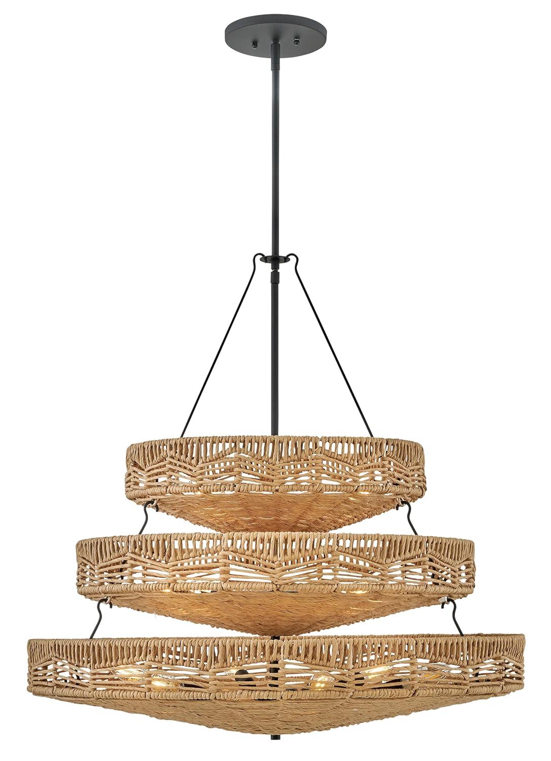 13 - Light Unique Tiered Chandelier