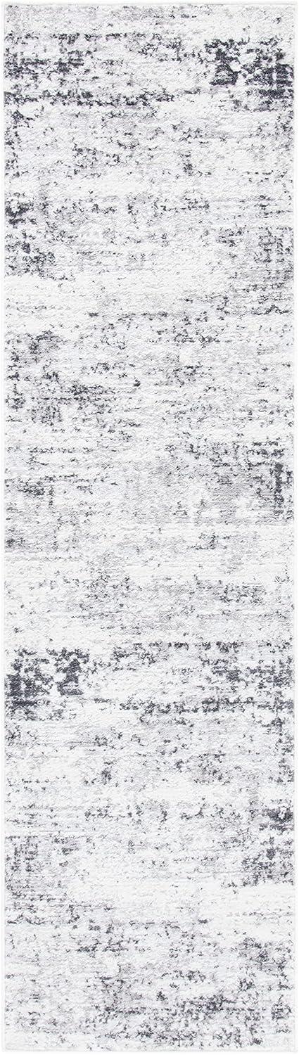 Amelia ALA700 Power Loomed Runner Rug - Ivory/Grey - 2'2"x6' - Safavieh.