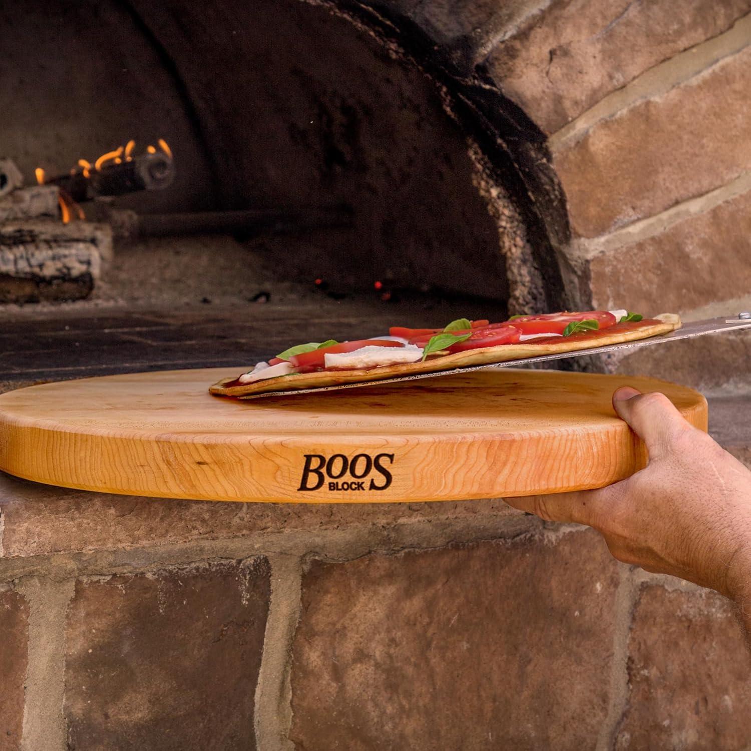 John Boos John Boos 18" Round Cutting Board, 1.5" Edge Grain