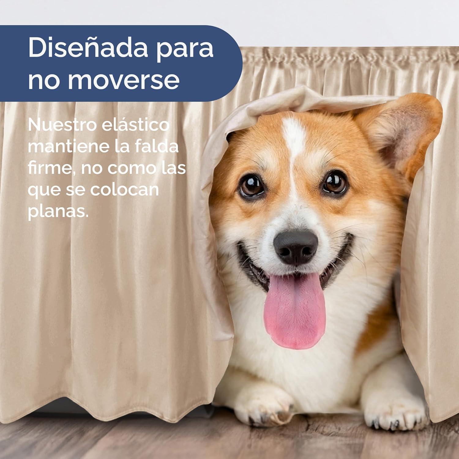 CGK Linens Ruffled Elastic Wrap Around Tailored Bed Skirt