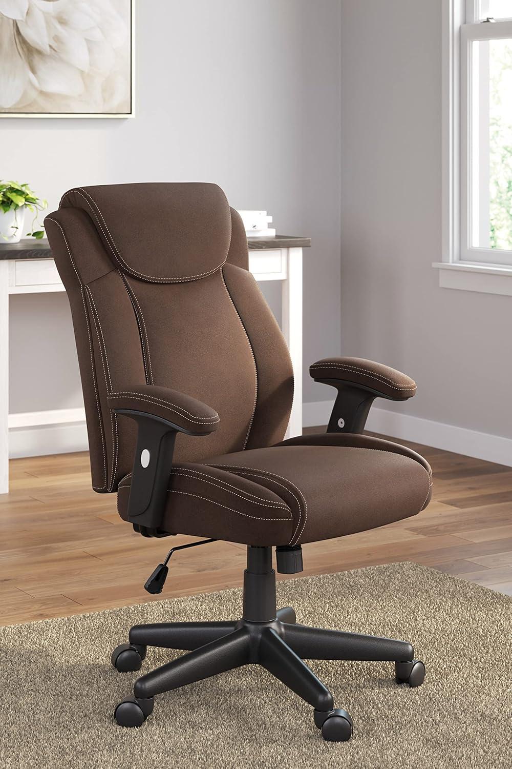 Signature Design by Ashley Casual Corbindale Home Office Chair  Brown/Black