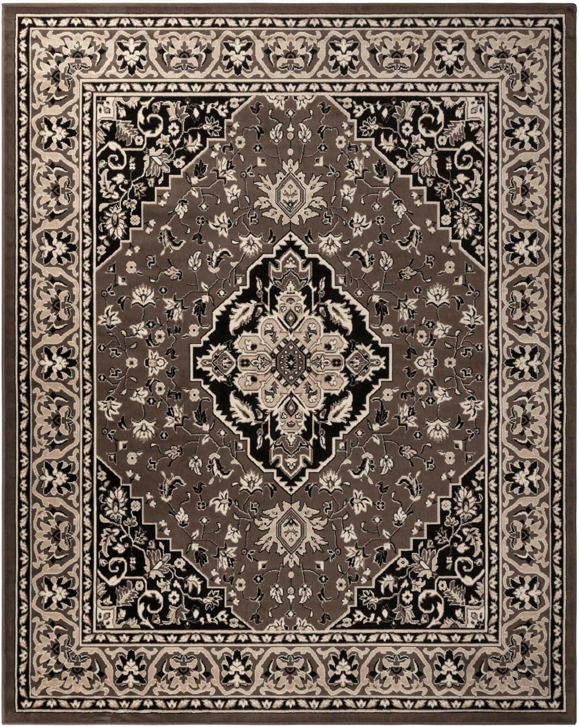 Superior Glendale Oriental Medallion Indoor Area Rug, 8'6"x11'6", Brown