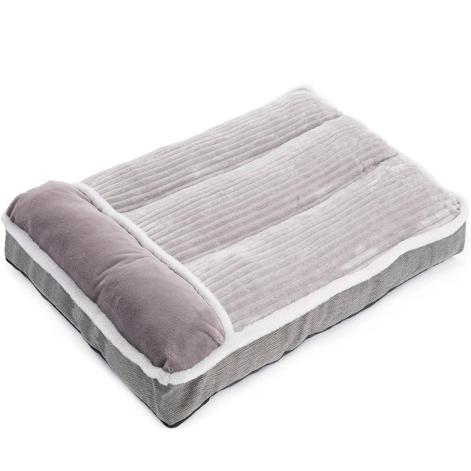 Tucker Murphy Pet™ Large Dog Bed With Pillow For Crate Kennel, Sofa Dog Bed, Super Soft Pet Bed For Medium, Jumbo, Furniture