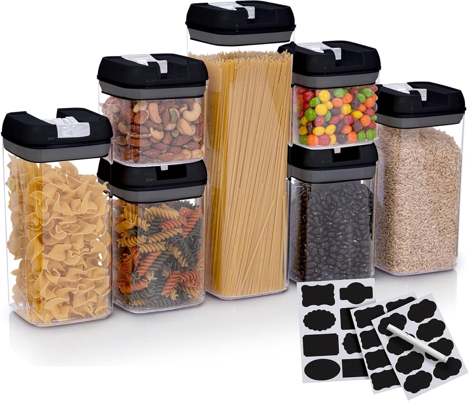 Cheer Collection Airtight Food Storage Containers, Set of 7