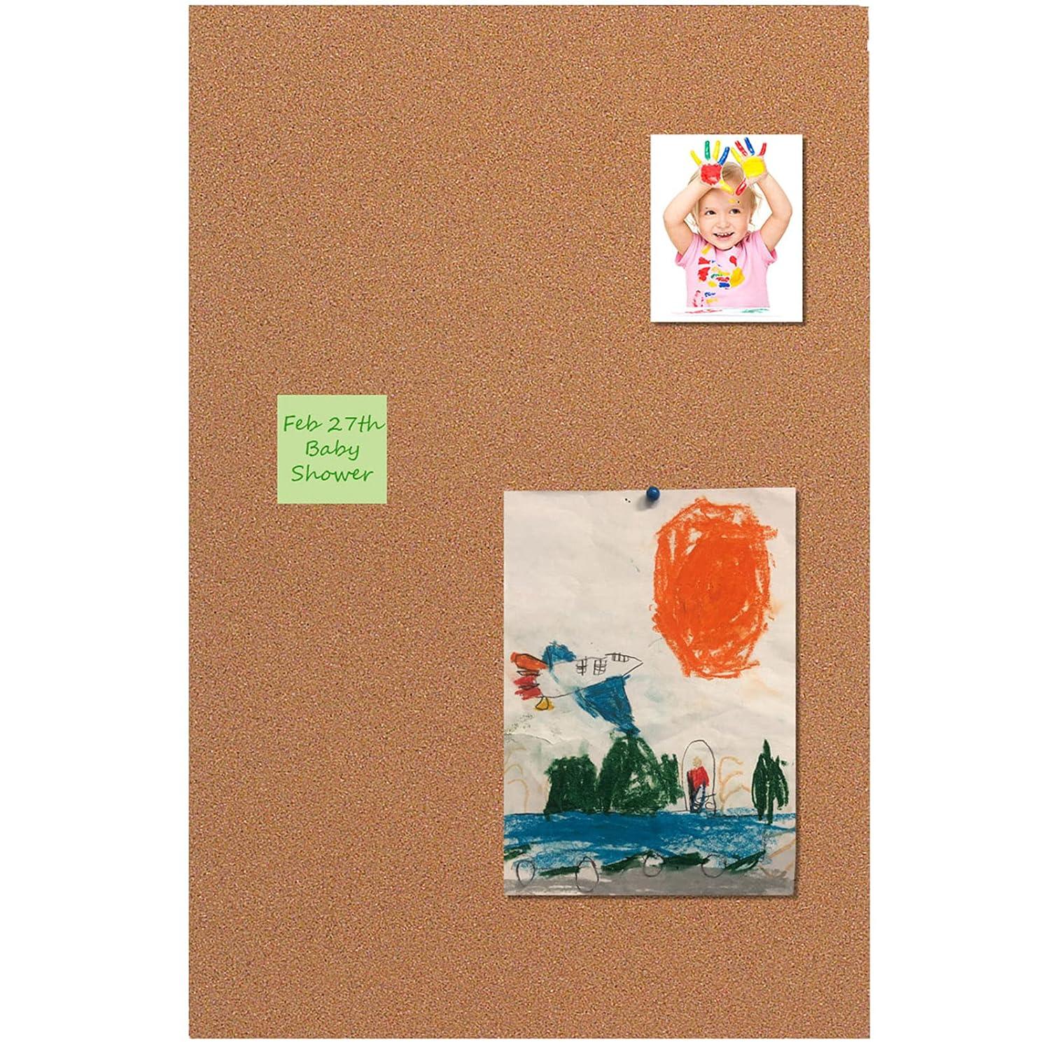 Flipside Products Cork Panel, 12.5" x 26", Pack of 3