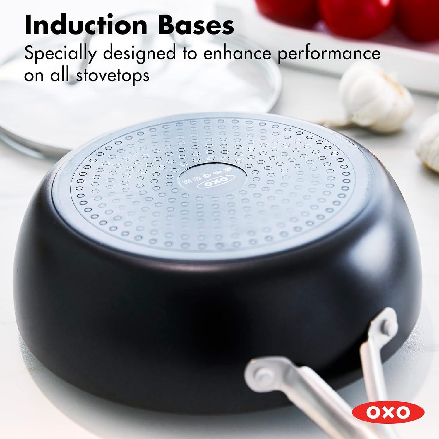 OXO Agility Ceramic Nonstick 3qt Chef's Pan with Lid