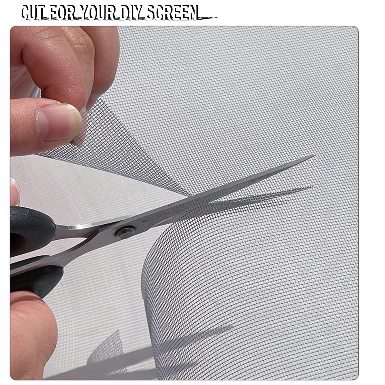 Window And Screen Door Replacement, 48" X 115" Durable Fiberglass Screen Grid - Patio And Window Screen And Sliding Screen Door Repair