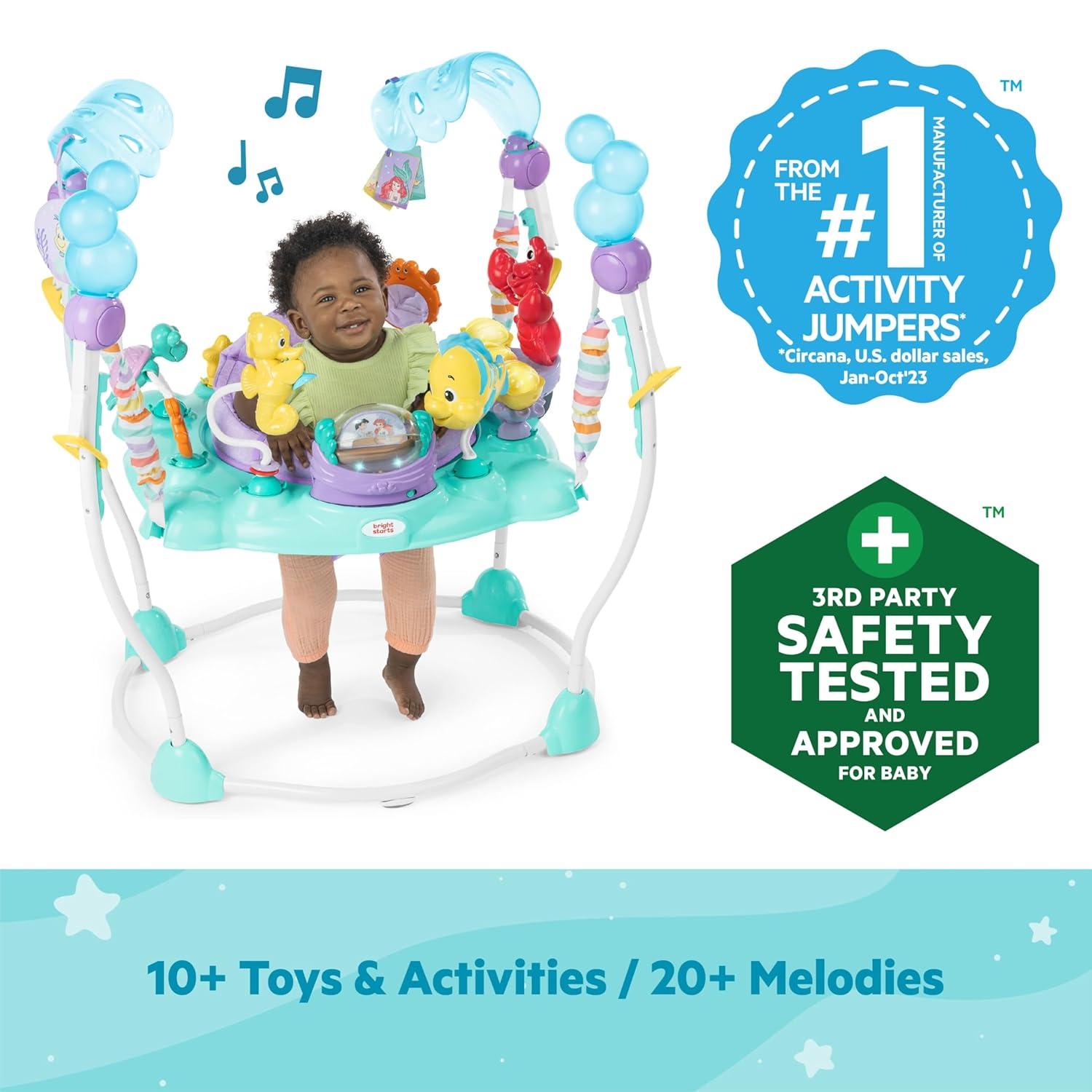 Bright Starts The Little Mermaid Sea of Activities Baby Jumper