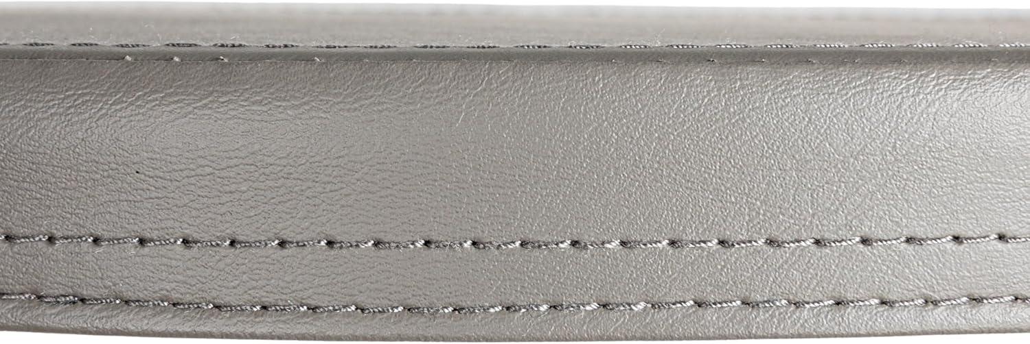 Floral Nestable Hat Boxes with Faux Leather Lids, Cream and Blue, Set of 3