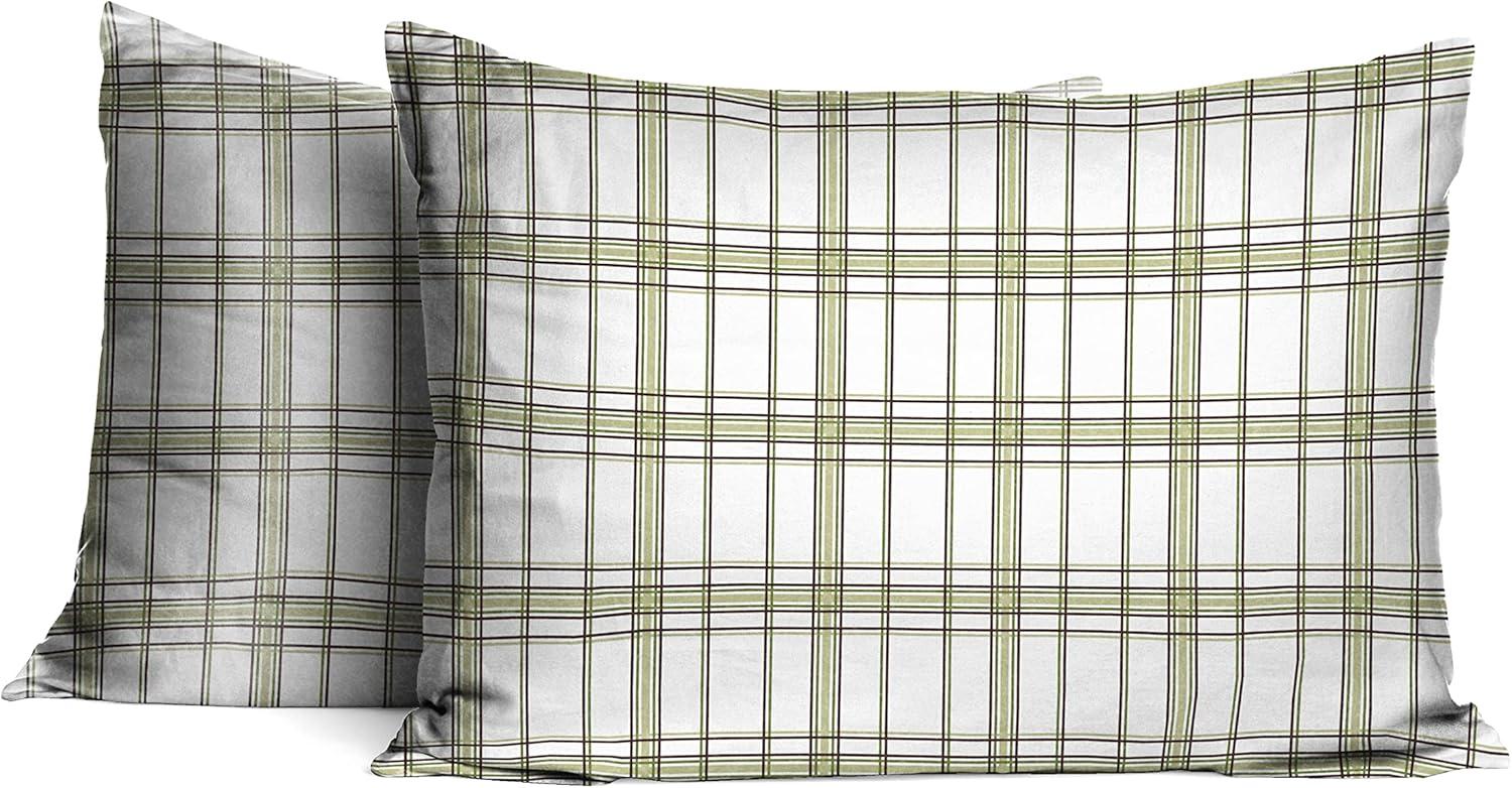 Pointehaven Flannel Plaid Sheet Set