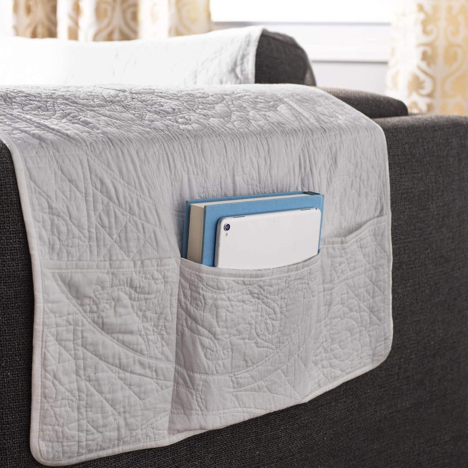 Sure Fit Heirloom Quilt Furniture Cover Cotton Box Cushion Sofa Slipcover
