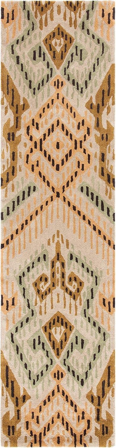 Dakota Fields Eaton Wyndham Hand Tufted Wool Geometric Rug