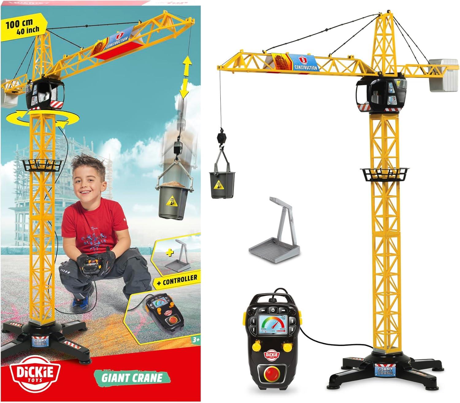 Dickie Toys 40" Giant Crane Remote Control Playset