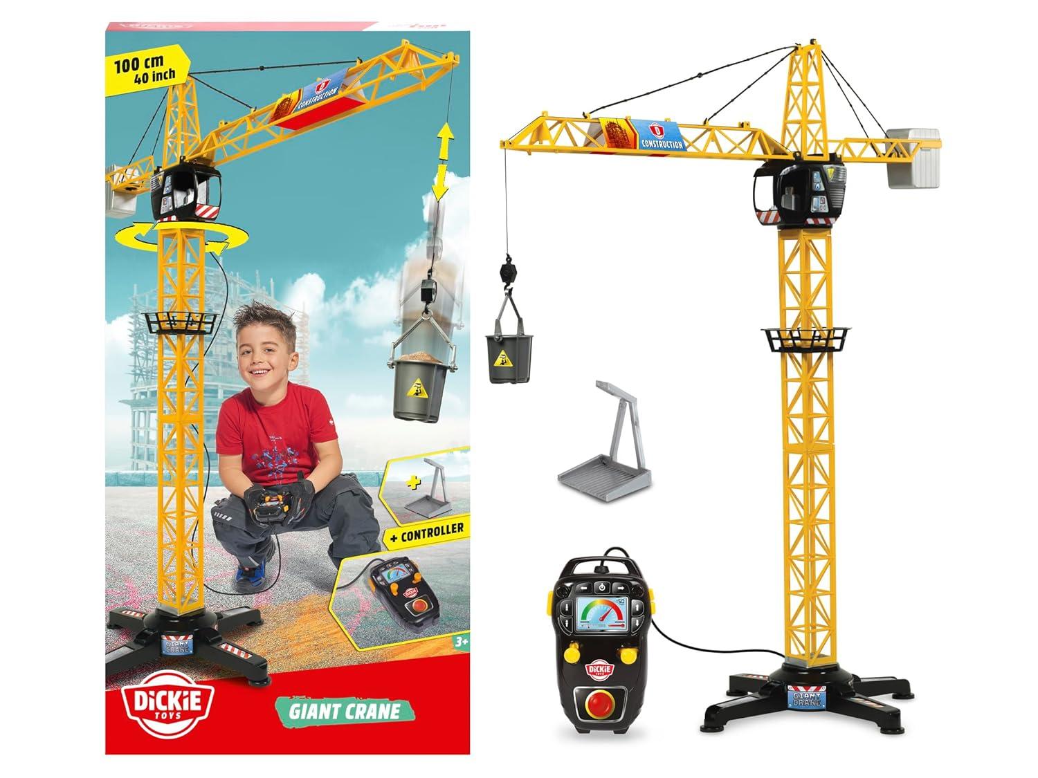 Dickie Toys 40" Giant Crane Remote Control Playset