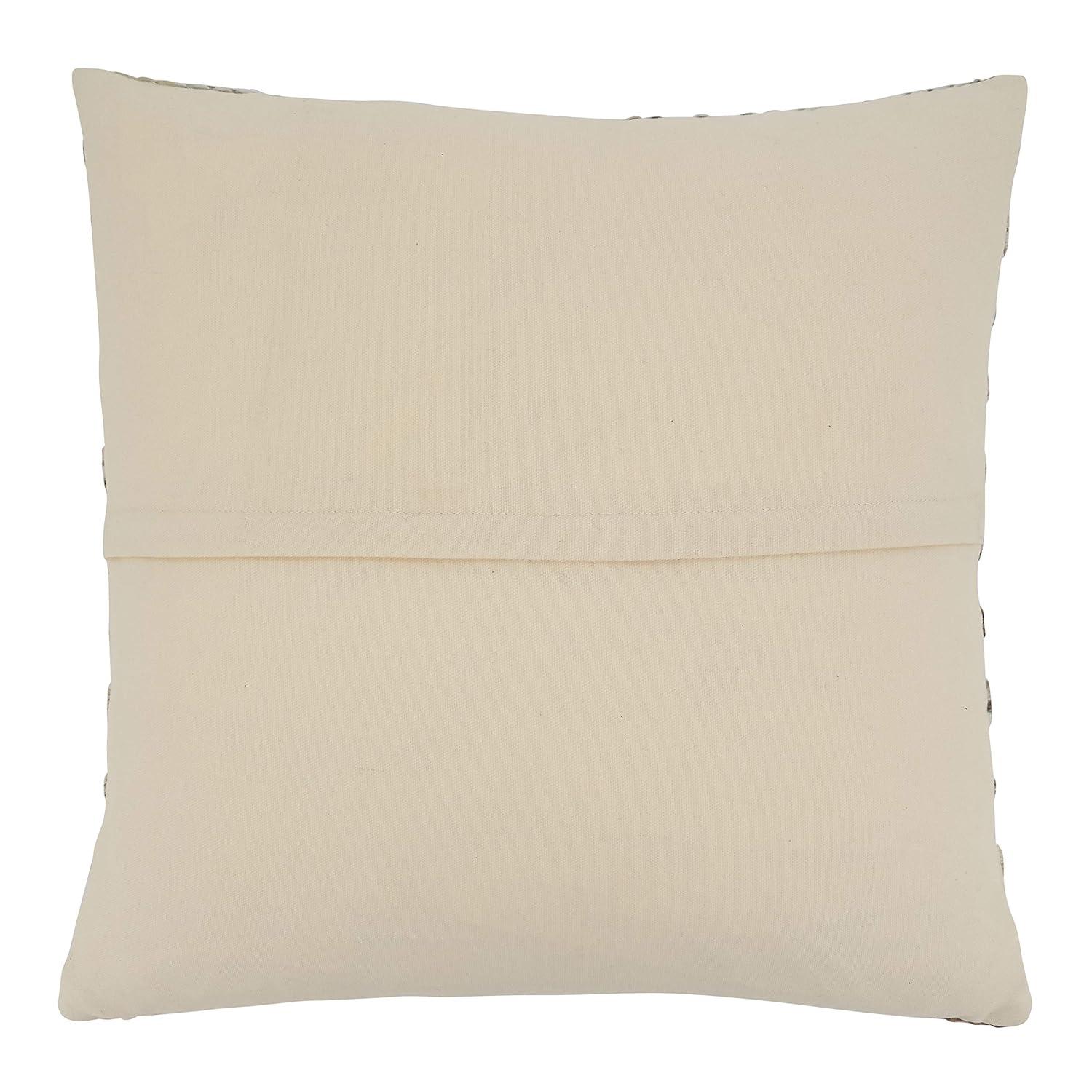 Saro Ambrosia Collection Appliqued Cotton Blend Throw Pillow