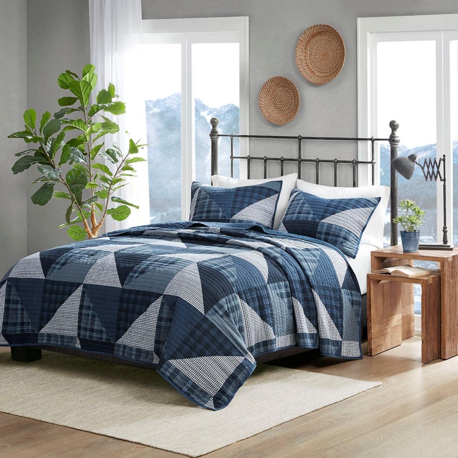 Woolrich Olsen 3 Piece Oversized Cotton Quilt Set