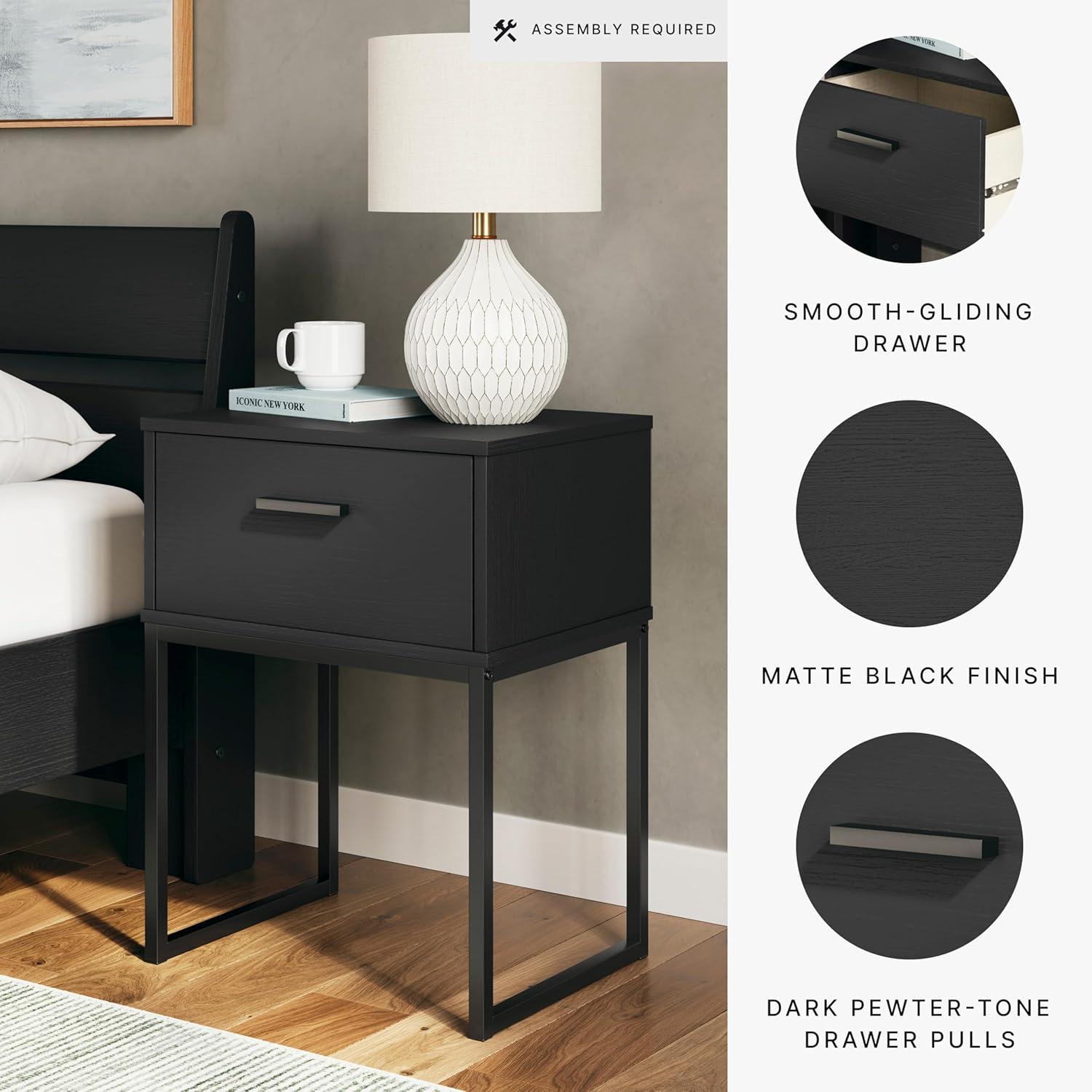 Highland Dunes Aneli 19.63'' W Metal Nightstand