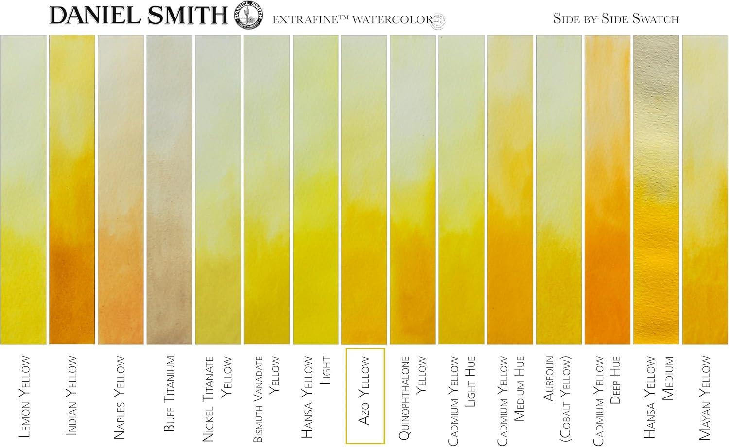 Daniel Smith Azo Yellow Extra Fine Watercolor Paint, 15ml Tube