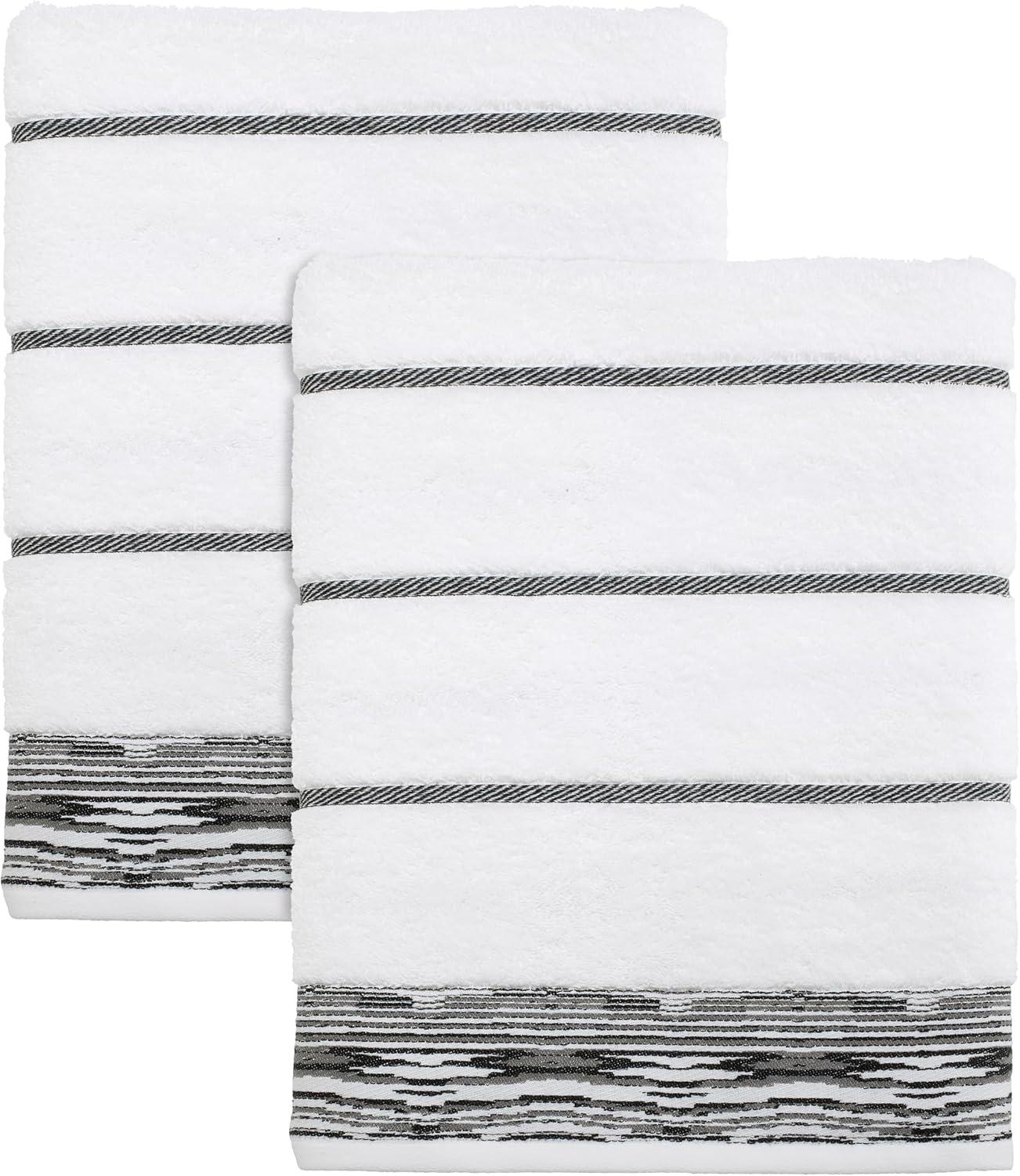 Nicole Miller Home Nicole Miller Sydney Cotton Honeycomb / Waffle Bath Towels