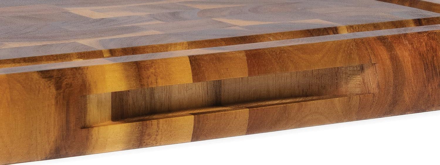 Acacia Large Cutting Board with Cutout Handles - Lipper International