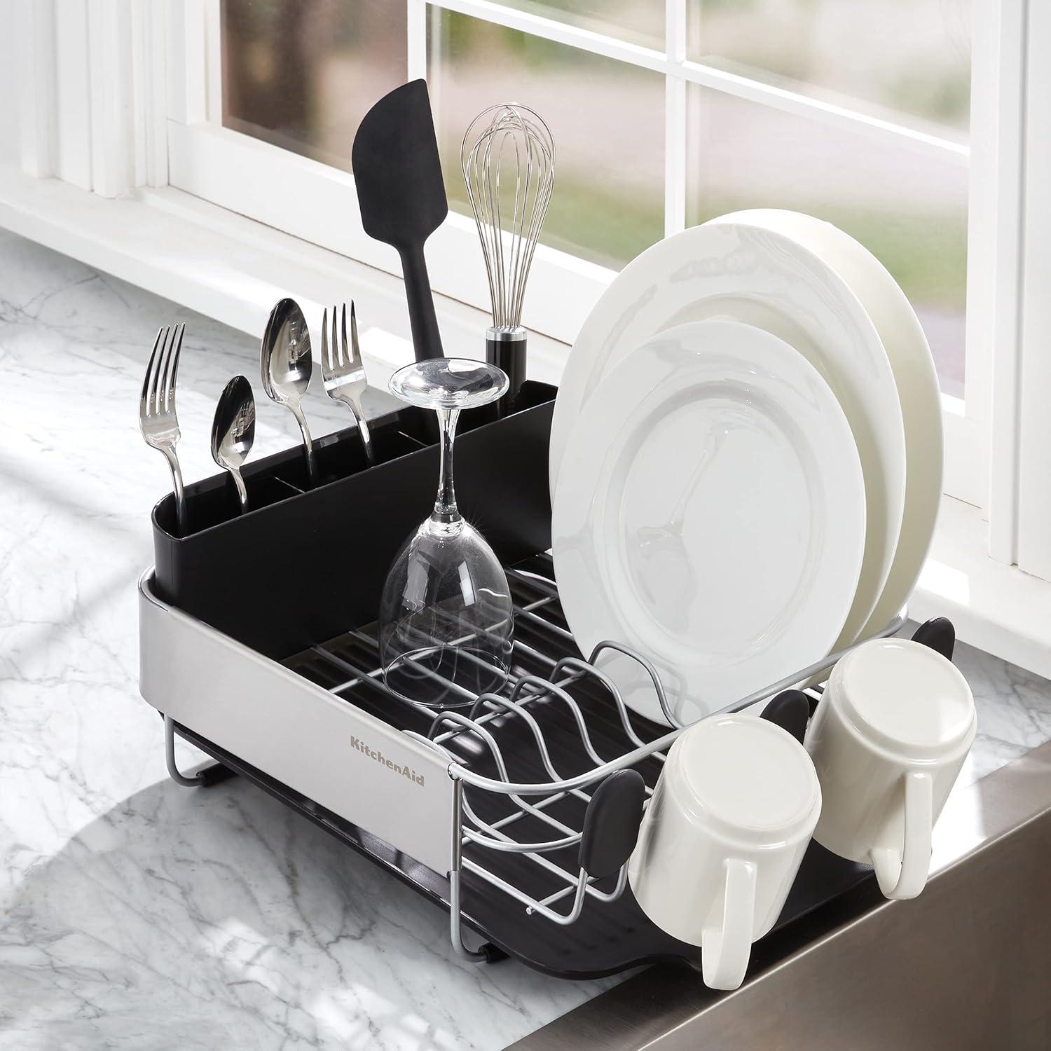 KitchenAid® Compact Stainless Steel Dish Rack, 16.06-Inch