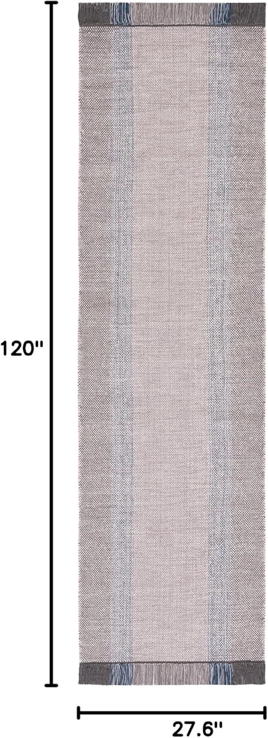 Montauk MTK301 Hand Woven Indoor Runner Rug - Blue/Grey - 2'3"x10' - Safavieh