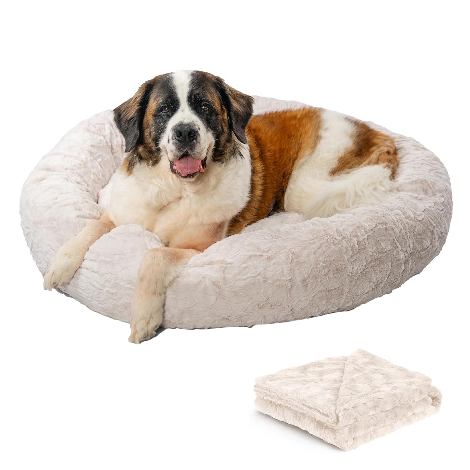 Best Friends By Sheri Best Friends by Sheri Bundle The Original Calming Lux Donut Cuddler Pet Bed/Throw