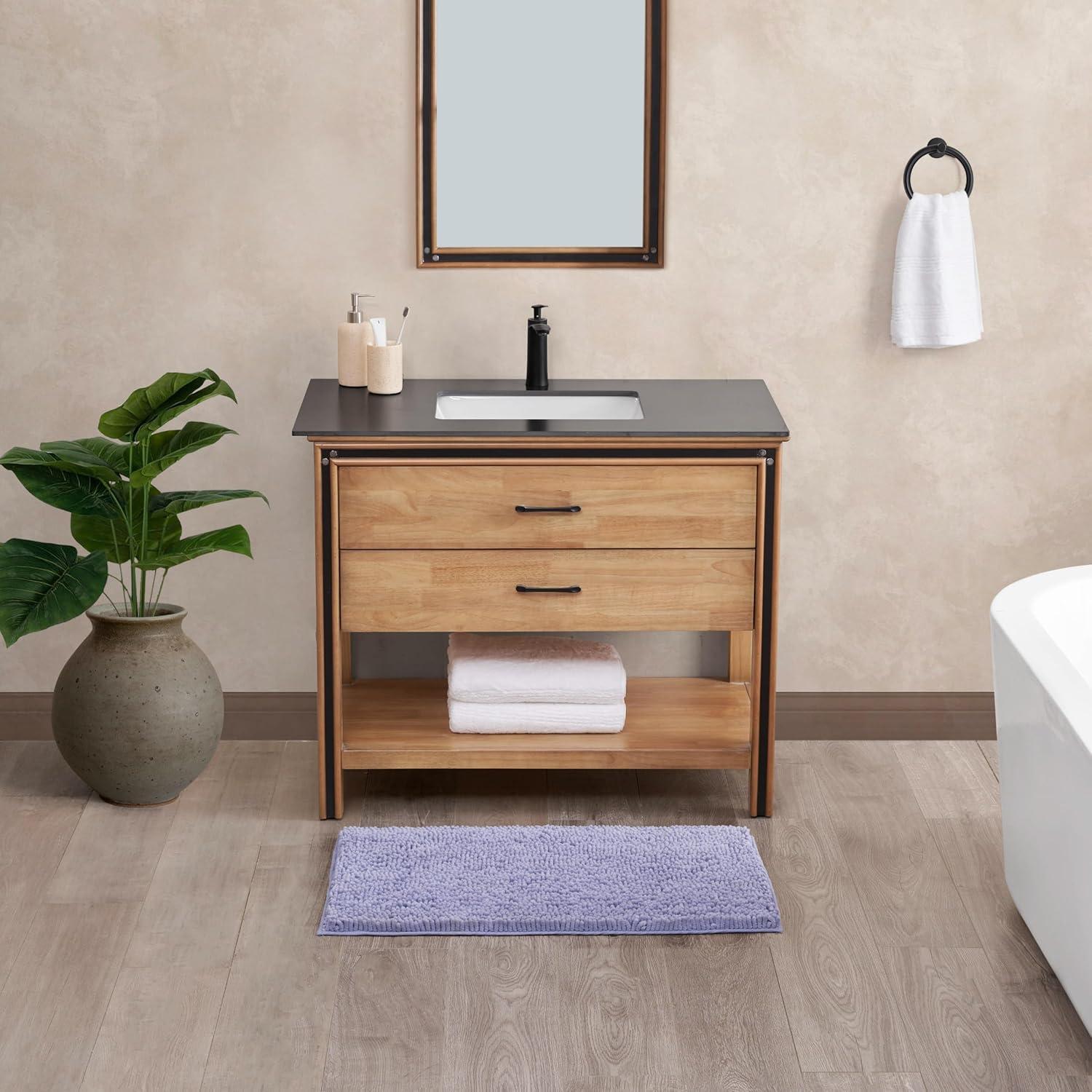 Resort Collection Chenille Plush Loop Bath Mats