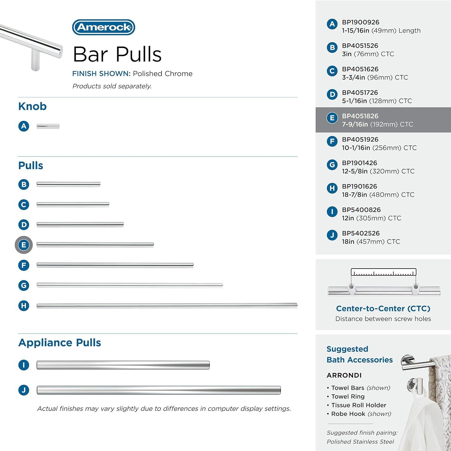 Bar Pulls Center to Center Bar Pull