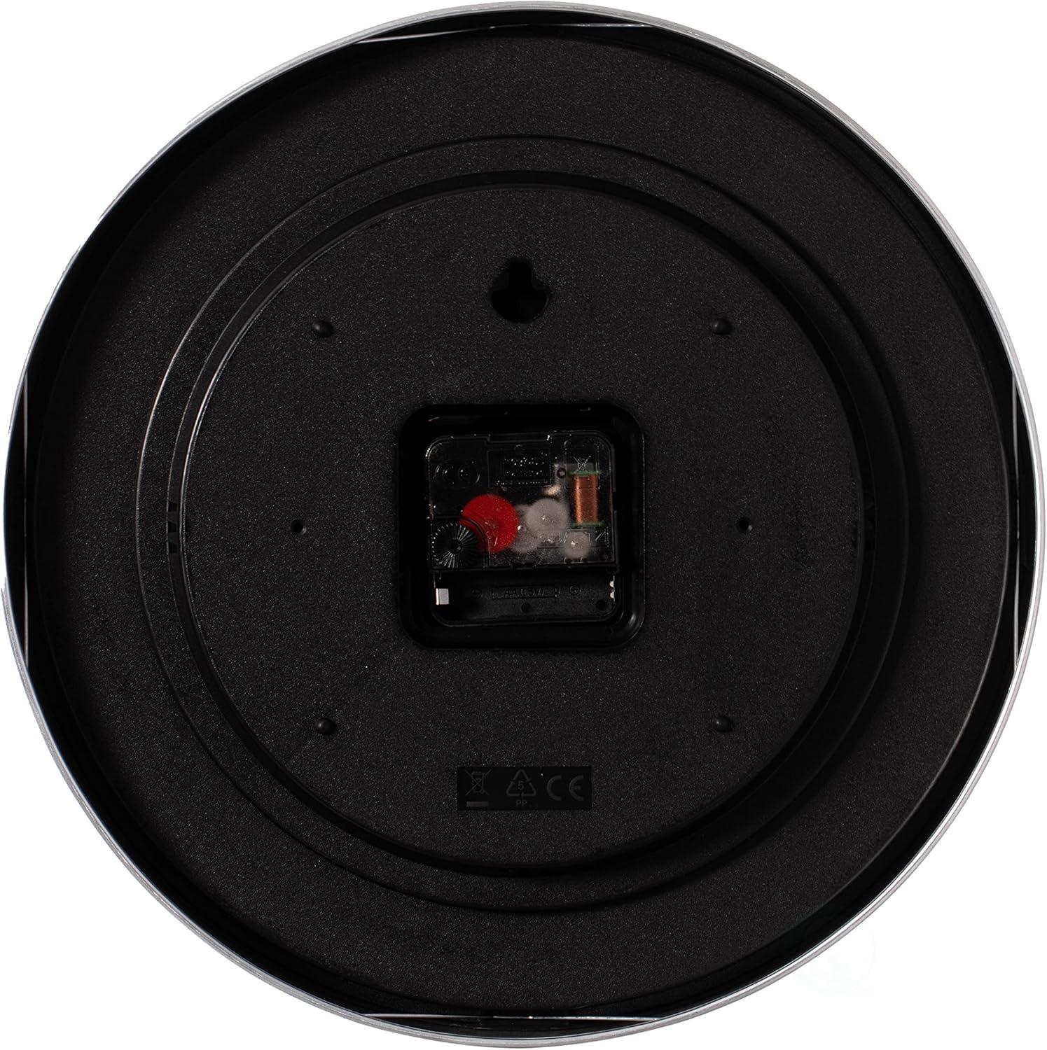 Modern Decorative Aluminum Round Wall Clock For Living Room, Kitchen, Dining Room