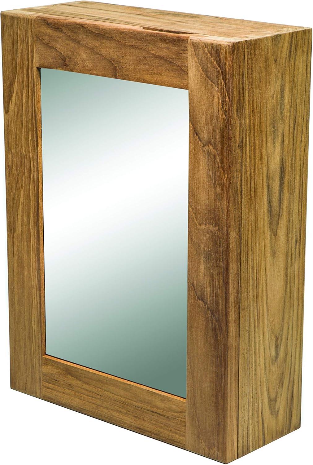 Kirkwood 11'' W 15'' H Surface Framed Medicine Cabinet Mirror 2 Adjustable