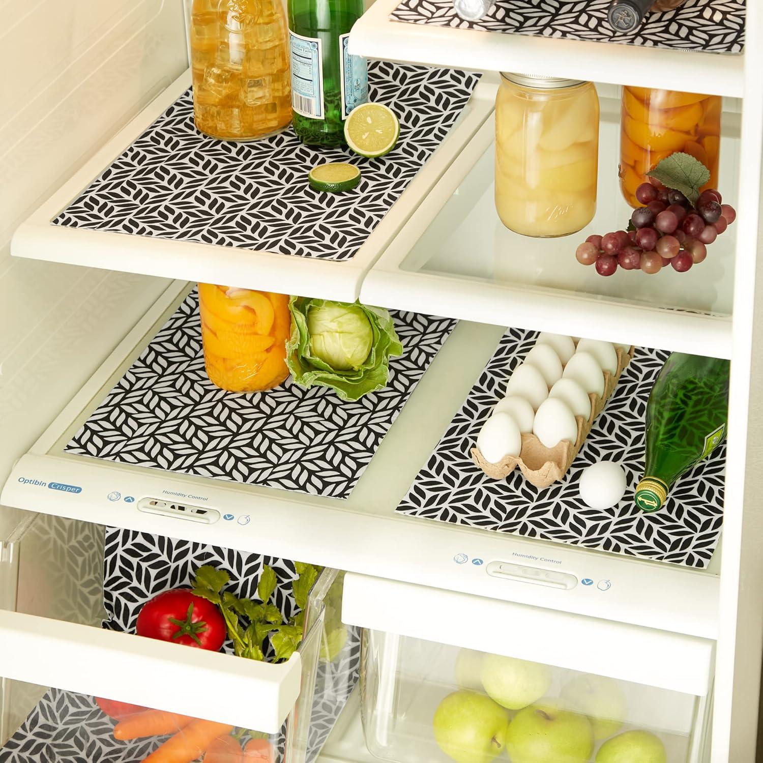 Design Imports Abstract Leaf Print Liner (Set of 6)