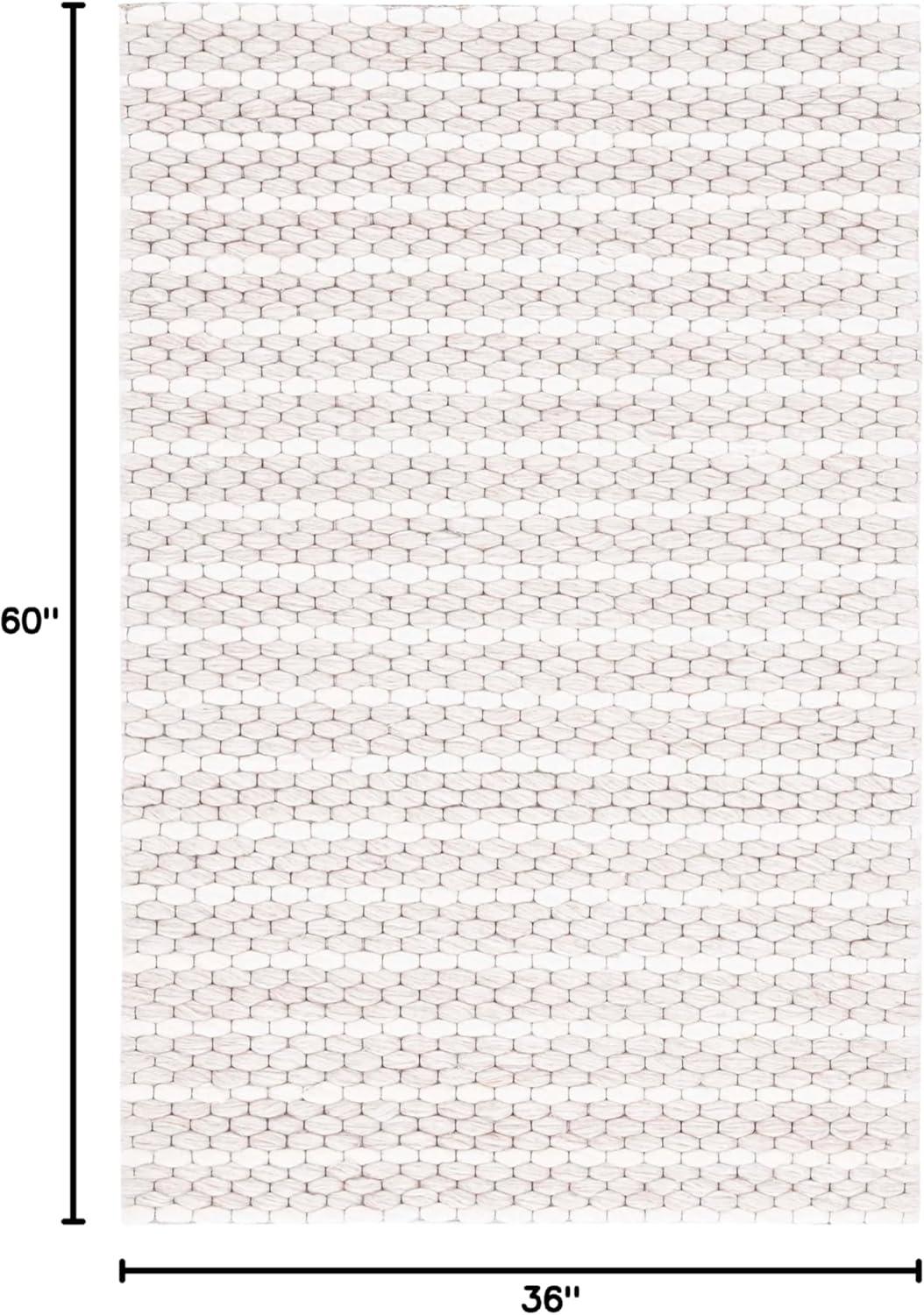 Marbella MRB207 Hand Woven Indoor Accent Rug - Blue/Ivory - 3'x5' - Safavieh