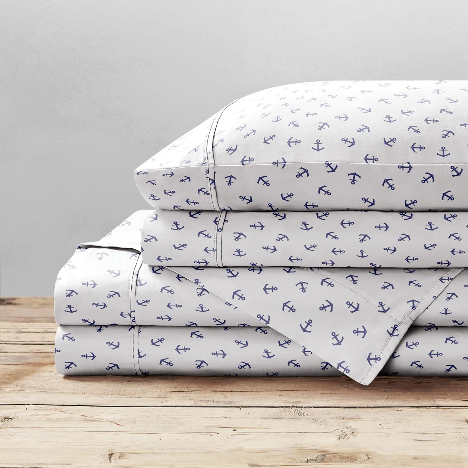 Brielle Home Printed Percale Sheet Set