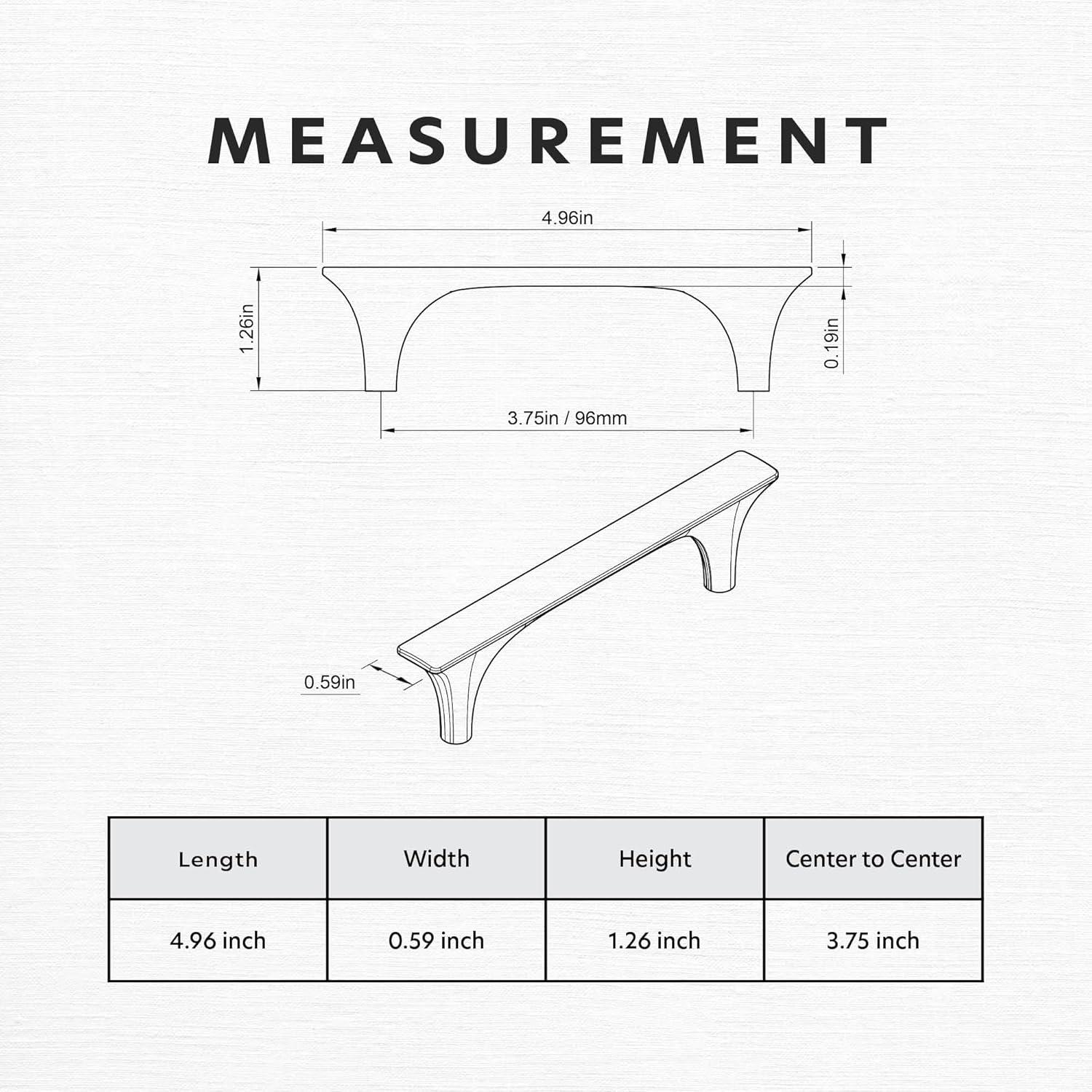 HESTIA HARDWARE Classic Collection  Cabinet and Drawer Arch Pull (Set of 10)