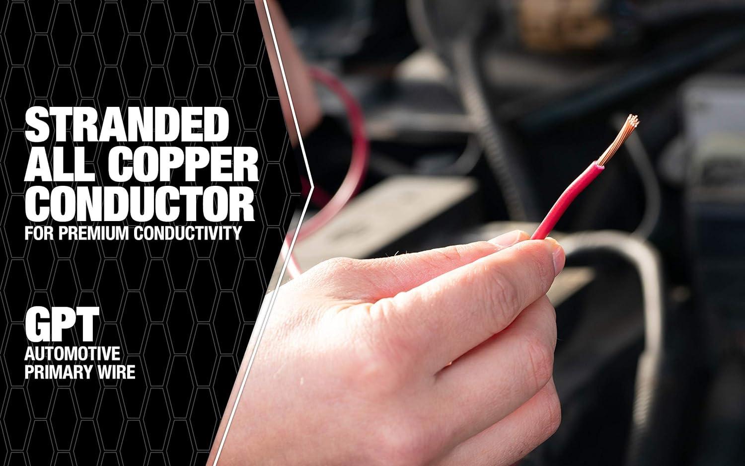 Southwire 55667423 Primary Wire 18-Gauge Bulk Spool, 100-Feet, Red