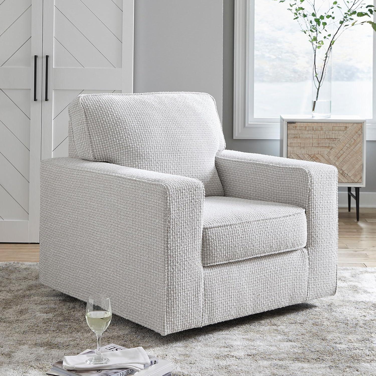 Ebern Designs Deivydas Upholstered Swivel Armchair