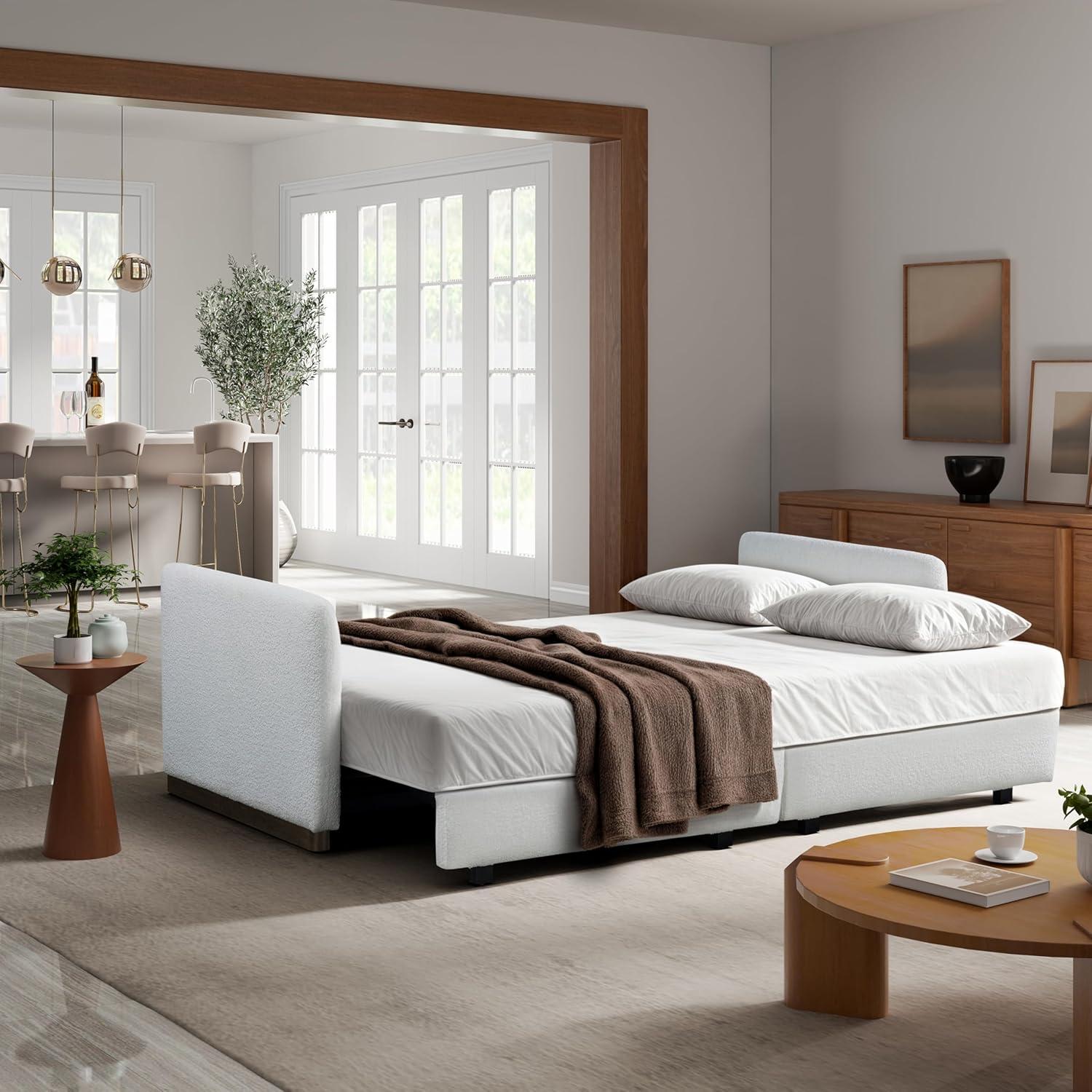 Serta Durango 86" Upholstered Queen Size Convertible Sleeper Sofa