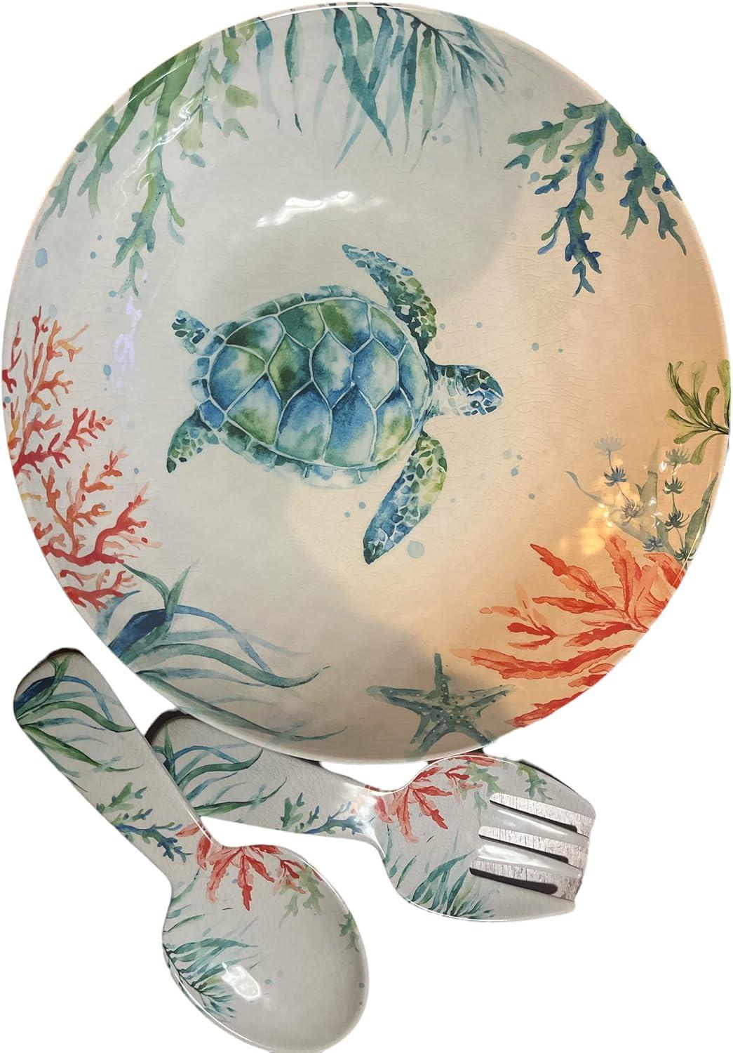 Pandex Sealife 3 Piece Melamine Serving Set