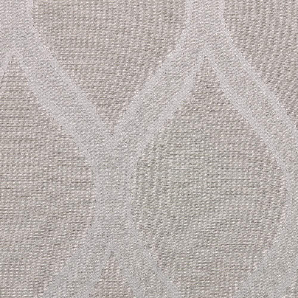 Set of 2 108"x54" Montrose Ogee Geometric Textured Linen Jacquard Grommet Top Window Curtain Panel Linen