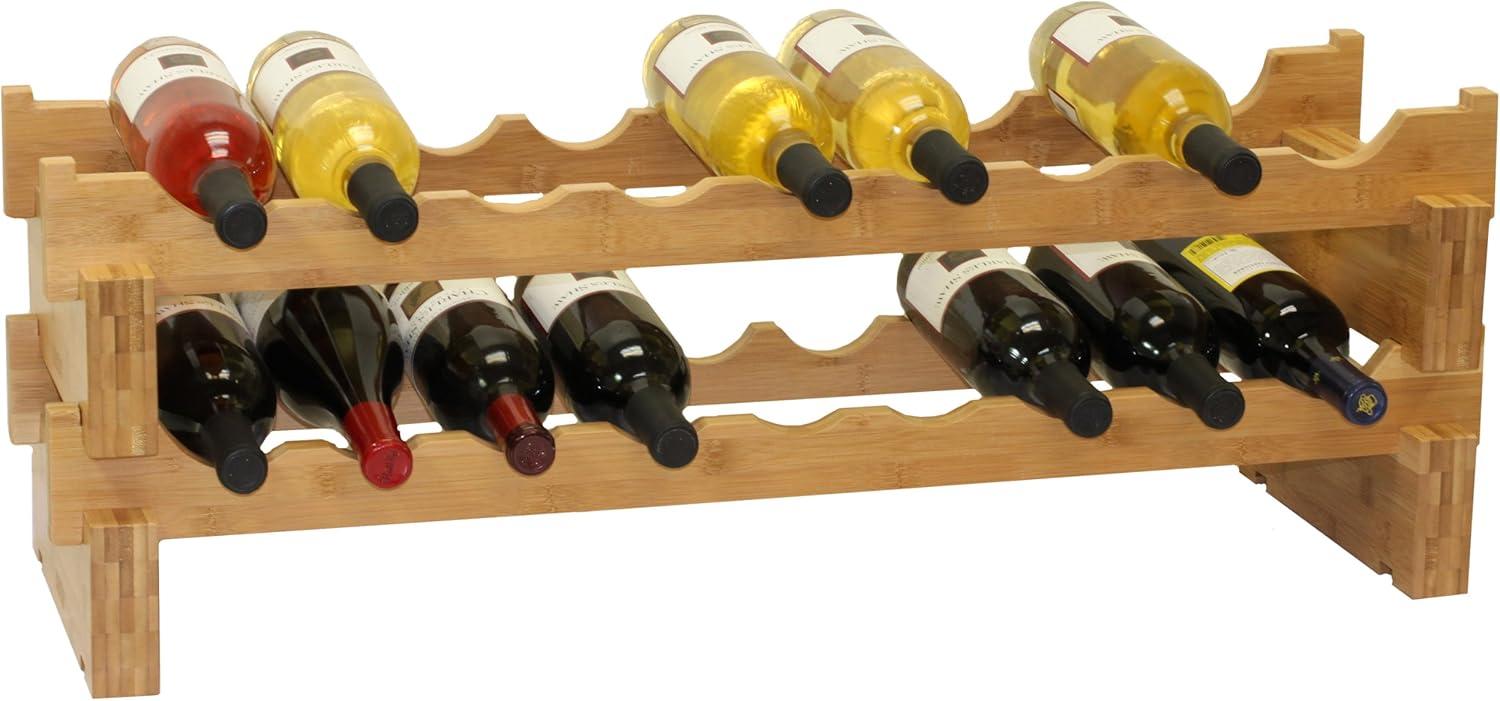 Oceanstar 18-Bottle Stackable  Wine Rack