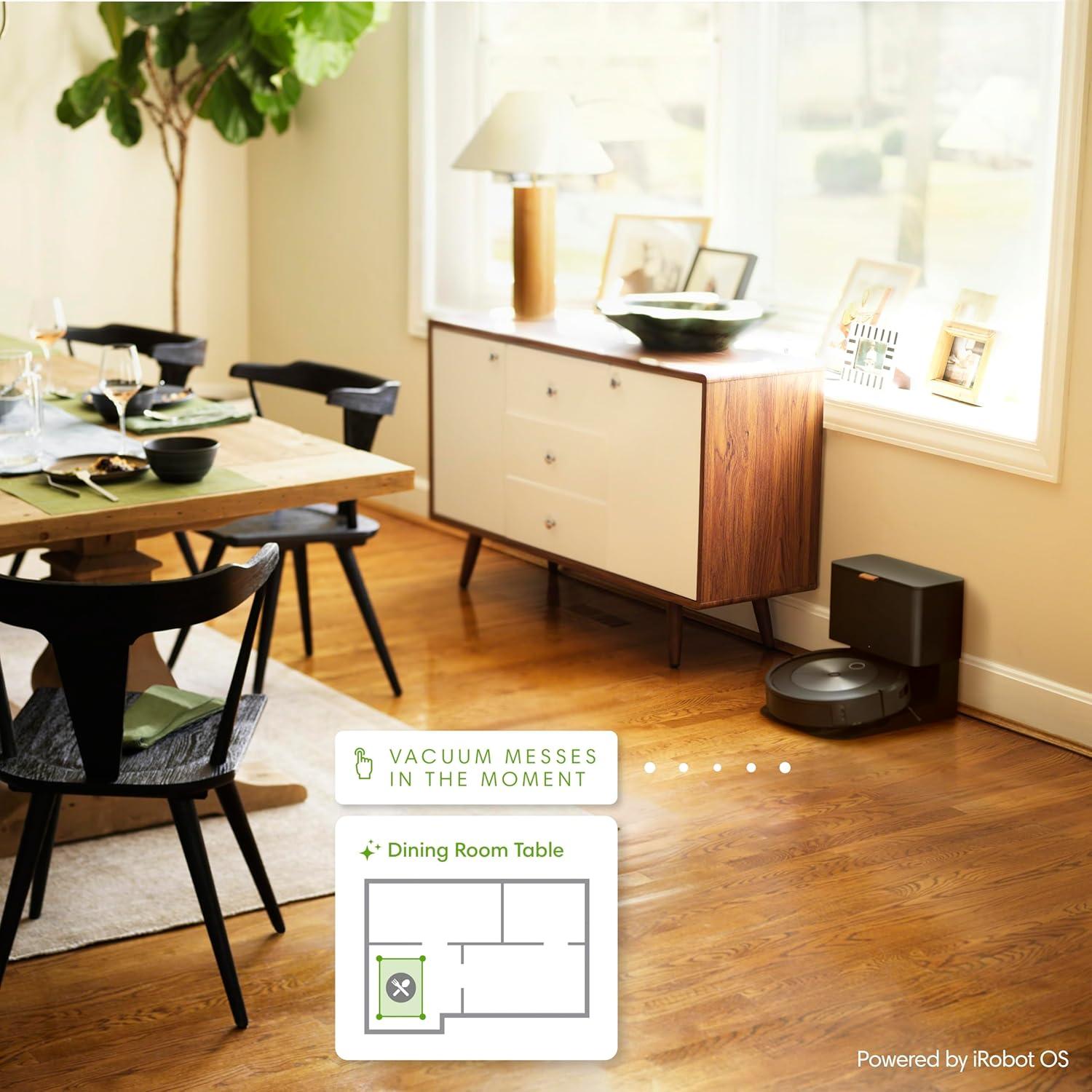 Open Box iRobot® Roomba® j7+ (7550) Self-Emptying Robot Vacuum Cleaner - Smart Mapping