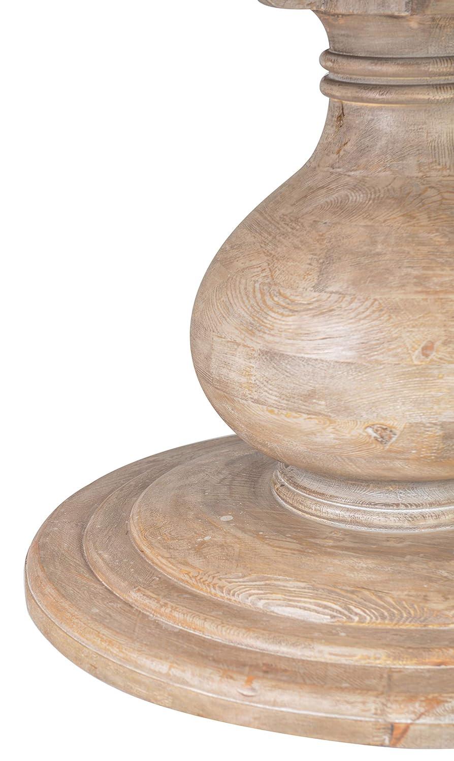 Dadeville Pine Round Solid Wood Dining Table